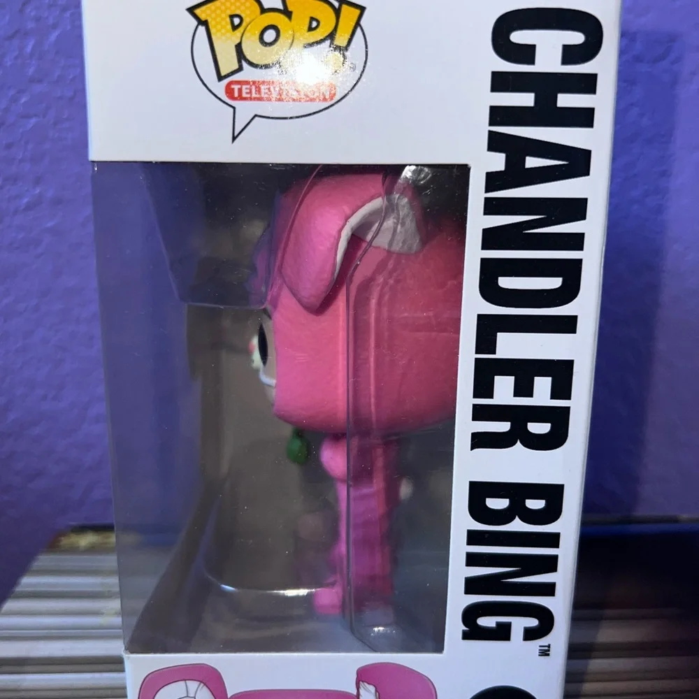Funko Pop Friends Chandler Bing Pink Bunny Figure